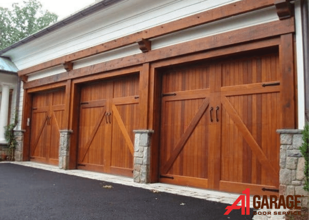 custom faux wood garage doors near you a1 garage door service