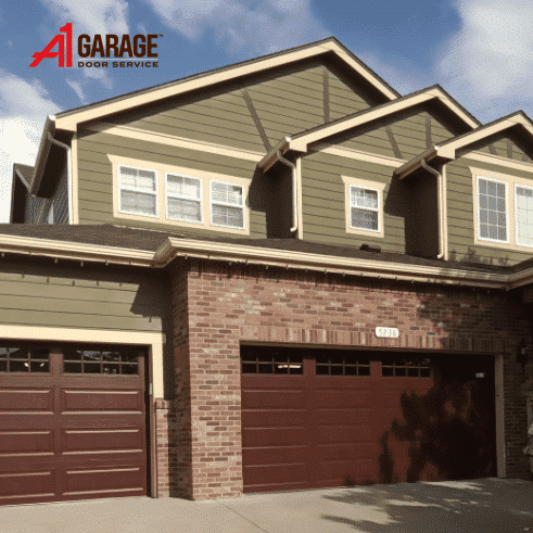 Rusty Red Garage Doors